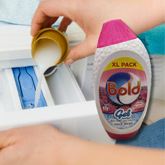 Bold Washing Liquid Gel Laundry Detergent Pink Blossom 35 Washes 1225ml