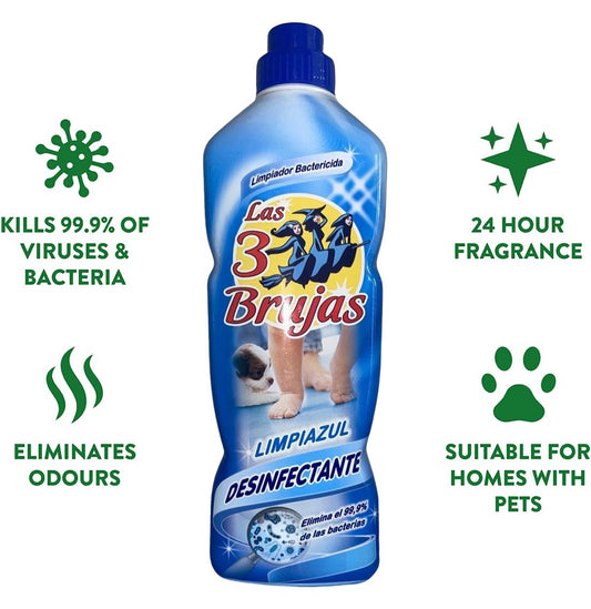 3 Witches Multi Surface Disinfectant Liquid Cleaner Kills Viruses 1L