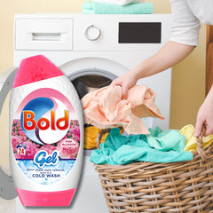 Bold Laundry Detergent Gel Liquid For Clothes Pink Blossom Fragrance 24W 840ml