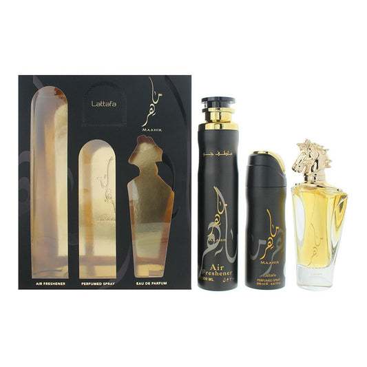 Lattafa Maahir 3 Piece Gift Set