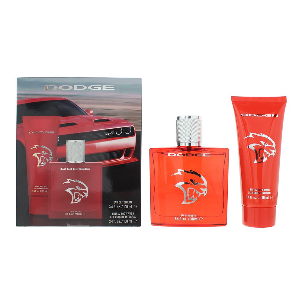Dodge Legacy Hellcat SRT 2 Piece Gift Set: EDT 100ml - Hair & Body Wash 100ml