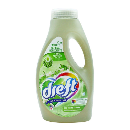 Dreft White Flowers Eco Conscious Formula Natural Based Liquid Detergent 18 Wash