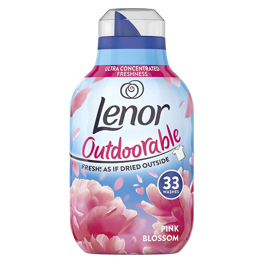 Lenor Outdoorable Fabric Conditioner Liquid 33 Washes Pink Blossom 462ml