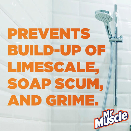 Mr Muscle Platinum Shower Shine Cleaner Spray Prevent Surface Limescale 500ml