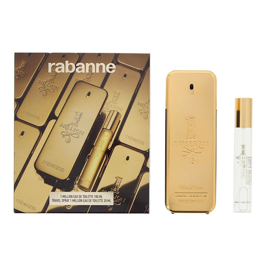 Paco Rabanne 1 Million 2 Piece Gift Set: EDT 100ml - Eau de Toilette 20ml