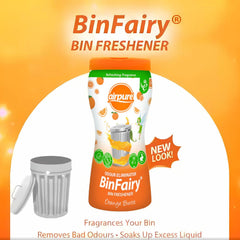 Airpure Bin Freshener Powder Fairy Odour Eliminator Orange Burst Fragrance 500g