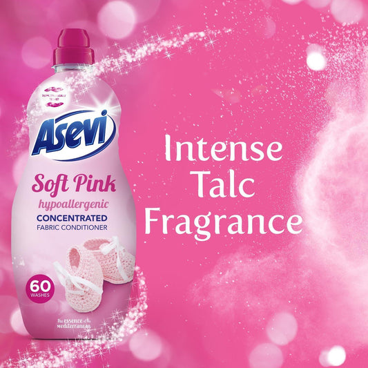 Asevi Fabric Conditioner Softener Bundle Concentrate Laundry Liquid 60W 1.38L