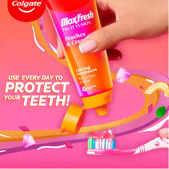 Colgate Max Fresh Frutt Fusion Peaches & Cream Lasting Freshness Toothpaste 75ml