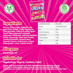 Swizzels Luscious Lollies Mix Sweet Vegan Candy