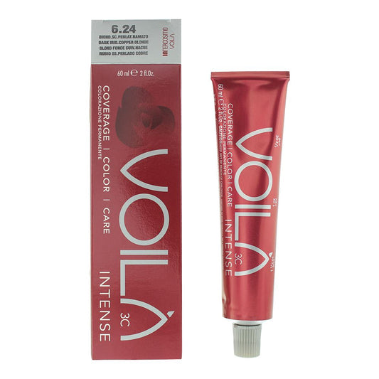 Intercosmo Voila� 3C Intense 6.24 Dark Iridescent Copper Blonde Hair Colour 60ml