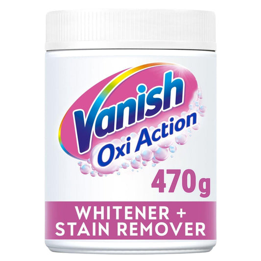 Vanish Oxi Action Powder Whitner Fabric Stain Remover Clothes Cleaner 470g