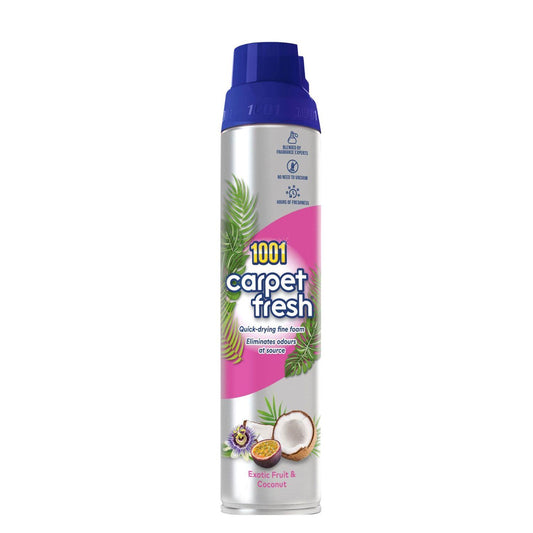 1001 Carpet Fresh Foam Spray Long Freshness Exotic Fruit & Coconut 300ml
