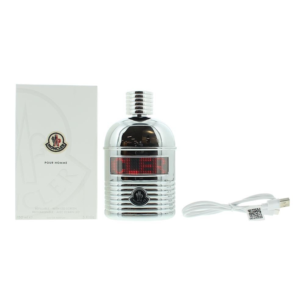 Moncler Pour Homme Refilable With Led Screen Eau de Parfum 150ml Fragrance Spray