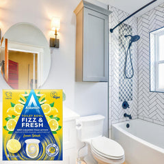 Astonish Toilet Bowl Fizz & Fresh Lemon Splash Deep Cleaning Foam Calcium 8 Tab