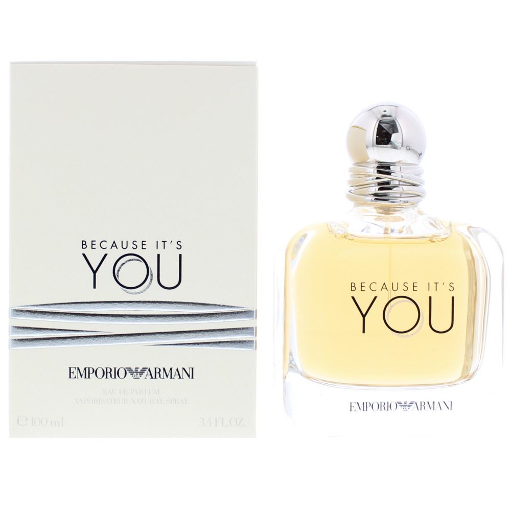 Emporio Armani Because It's You Eau de Parfum 100ml Womens Fragrance Spray