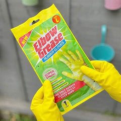 Elbow Grease Household Rubber Gloves Large Strong Non Slip Durable Washing Up