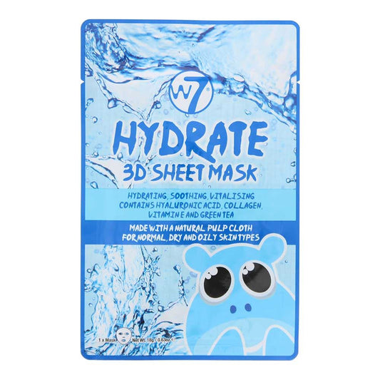 W7 Hydrate 3D Sheet Mask 18g For Unisex