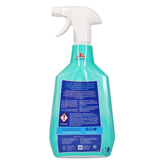 Astonish Bathroom Cleaner White Jasmine Basil Fragrance Natural Oils Spray 750ml