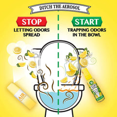 Air Wick VIPoo Pre Poo Bathroom Toilet Bowl Spray Air Freshener Lemon Idol 55ml