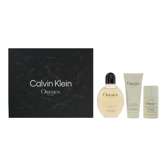 Calvin Klein Obsession For Men 3 Piece Gift Set
