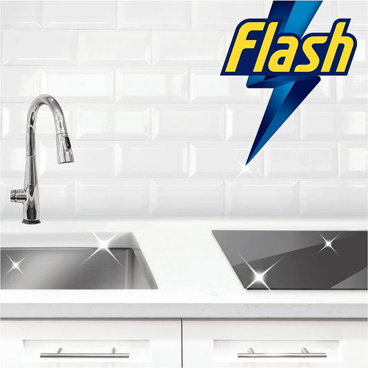 Flash Spray Wipe Done Kitchen Degreaser Cut Grease Remover Crisp Lemon 800ml