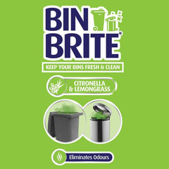 Bin Brite Stick On Freshener All Bins Deodoriser Citronella & Lemongrass Scent