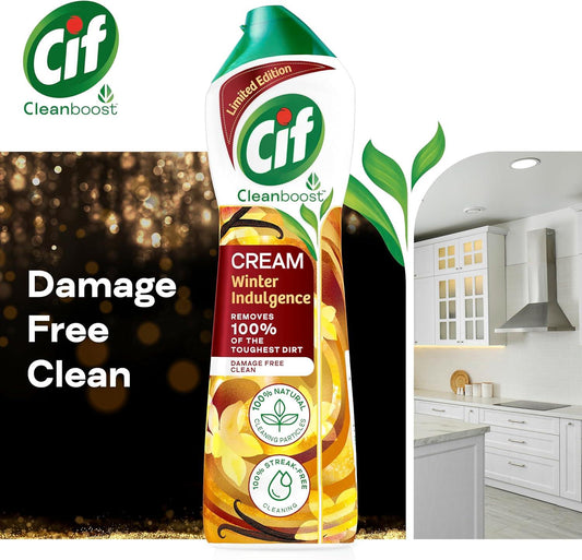 Cif Surface Cleaner Cream Tough Dirt Cleaner Remover Winter Indulgence 500ml