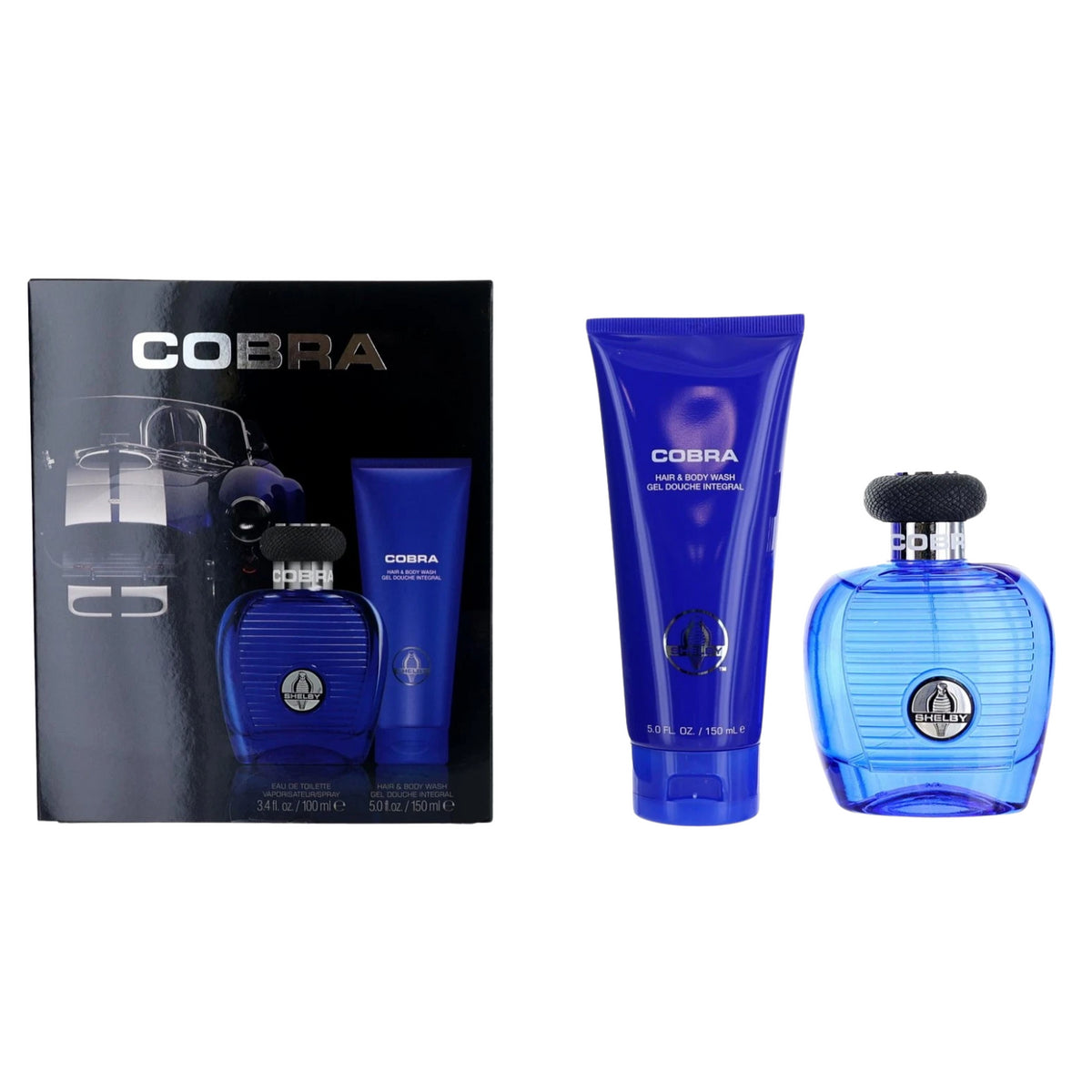Carroll Shelby Blue Cobra 2 Piece Gift Set: EDT 100ml - HBW 150ml