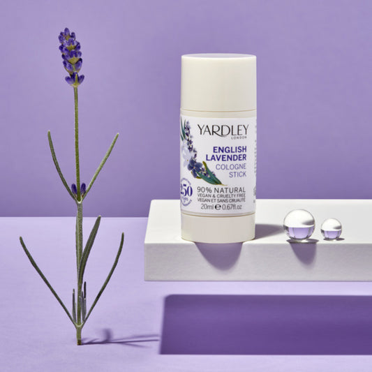 Yardley London English Lavender Bundle Cologne Stick 20ml, EDT 50ml, Soap 3X100g