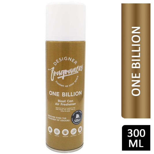 Designer Fragrances Blast Can Home Air Freshener Mist Spray One Billion 300ml