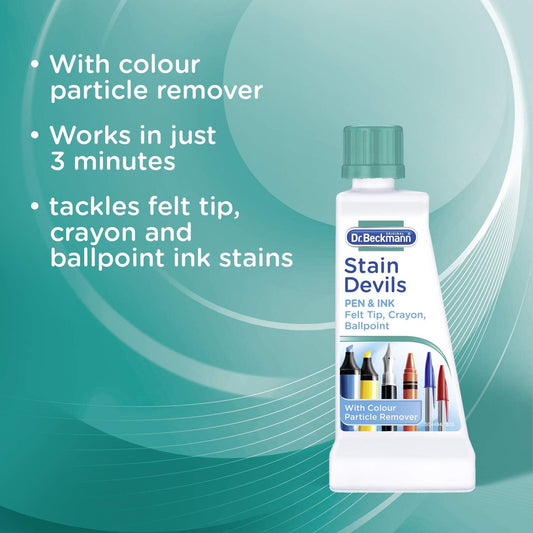 Dr Beckmann Pen & Ink Stain Devils Remover Cloth Fabric Dirt Cleaner 50ml