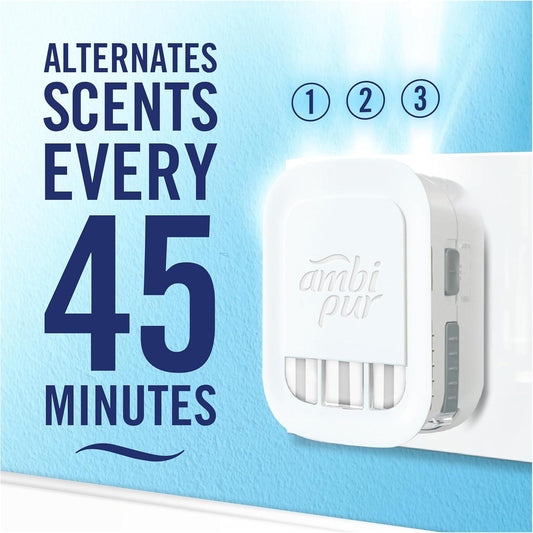 Febreze 3Volution Air Freshener Plug In Refill Cotton Fresh Alternating Scents