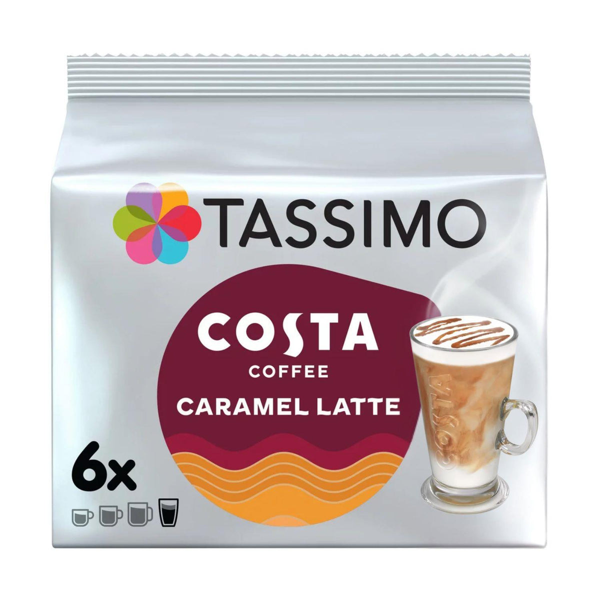 Tassimo Costa Coffee Caramel Latte Drink (6Pcs) 203.4g