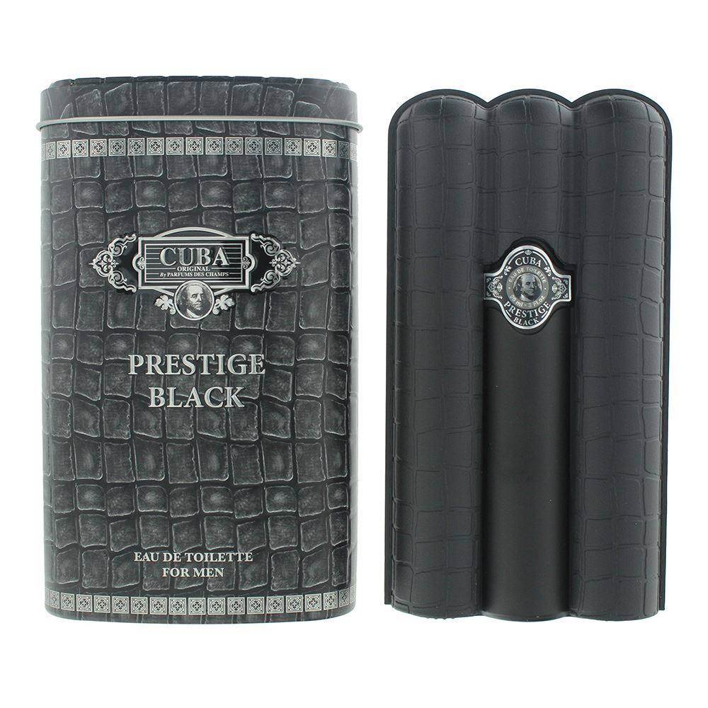 Cuba Prestige Black For Men Eau de Toilette 90ml Mens Fragrance Spray