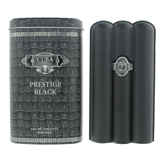 Cuba Prestige Black For Men Eau de Toilette 90ml Mens Fragrance Spray