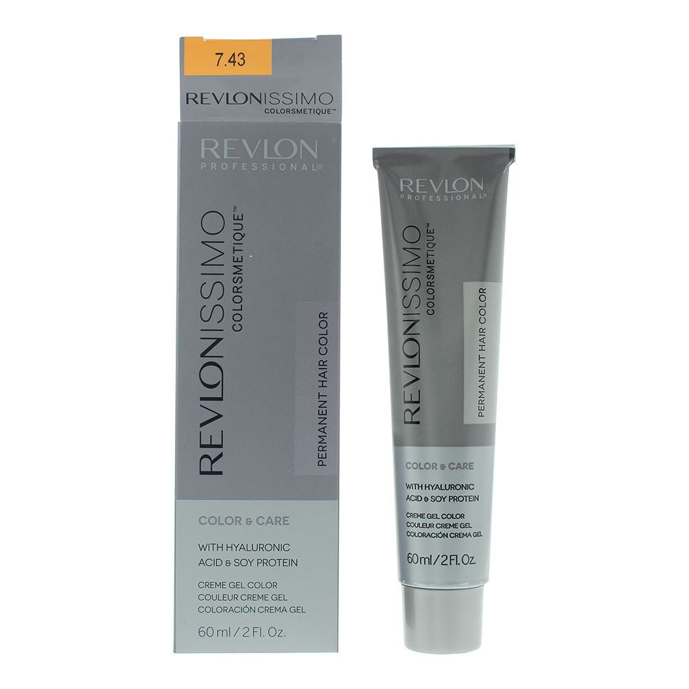 Revlon Revlonissimo Colorsmetique 7.43 Medium Golden Copper Blonde Hair Colour