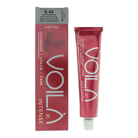 Intercosmo Voila� 3C Intense 8.43 Light Copper Golden Blonde Hair Colour 60ml