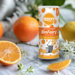 Airpure Bin Freshener Powder Fairy Odour Eliminator Orange Burst Fragrance