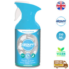 Airpure Fresh Home Room Air Freshener Spray Fresh Linen Fragrance 250ml