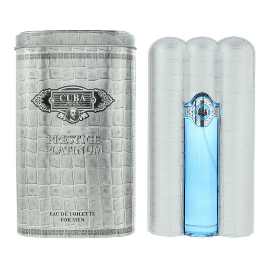 Cuba Prestige Platinum For Men Eau de Toilette 90ml Mens Fragrance Spray