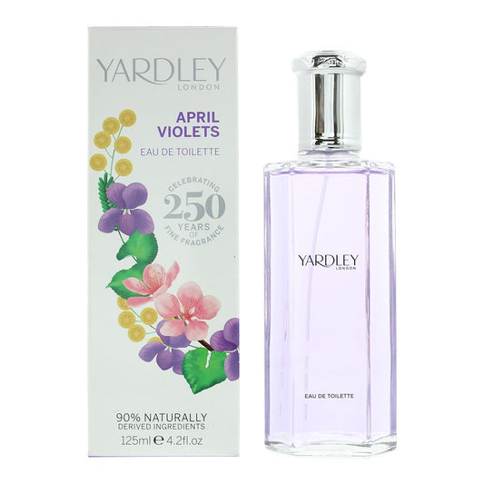 Yardley April Violets Eau de Toilette 125ml Spray For Womens Fragrance