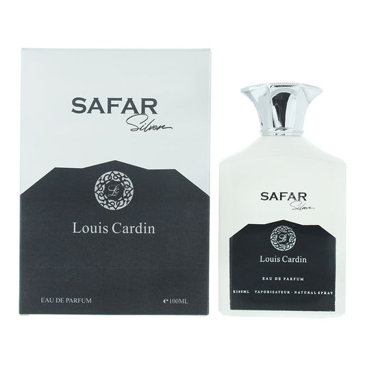 Louis Cardin Safar Silver Eau de Parfum 100ml Mens Fragrance Spray
