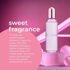 Milton Lloyd Colour Me Femme Pink Eau de Parfum 100ml Womens Fragrance Spray