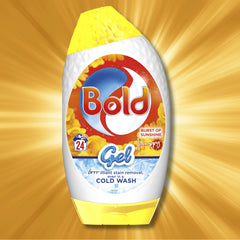 Bold Laundry Detergent Gel For Clothes Burst Of Sunshine Fragrance 24W 840ml