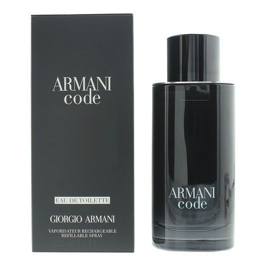 Giorgio Armani Code Pour Homme Refillable EDT 125ml Mens Fragrance Spray