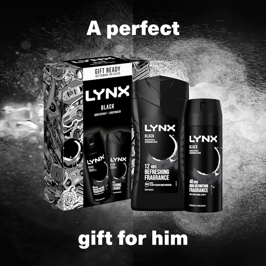 Lynx Black The Sidekick Body Wash & Spray Duo Gift Set For Him