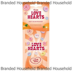 Swizzels Love Hearts Car Air Freshener Orange Sparkle