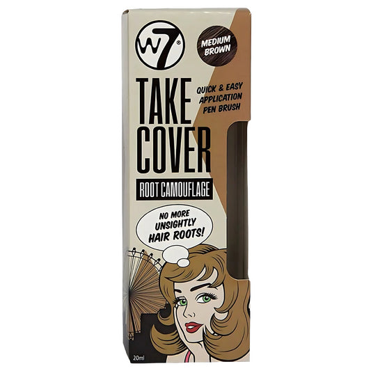W7 Take Cover Camouflage Hair Dye Colour Stick Pen Temporary Medium Brown 20ml