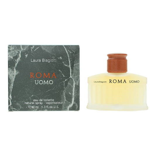 Laura Biagiotti Roma Uomo Eau de Toilette 40ml Mens Fragrance Spray