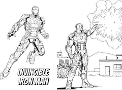 Marvel Super Hero Colouring Book Favourite Characters For Kids Children Boy Girl